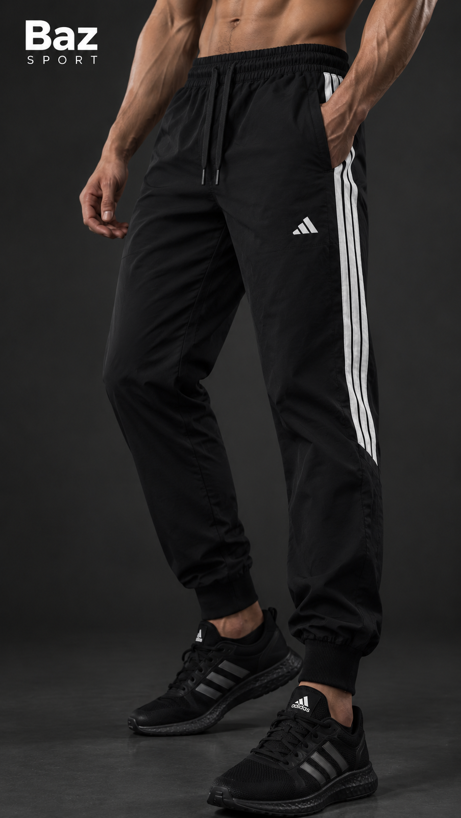 اسلش دمپاکش Adidas با پارچه غواصی تایلندی